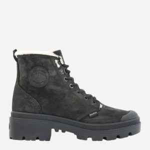 Zimowe trapery damskie skórzane Palladium Pallabase Nbk Zip Wl 98867-008-M 39 (5.5UK) 24.5 cm Czarne (196660180968). Buty za kostkę damskie