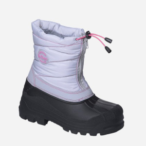 Śniegowce dziecięce dla dziewczynki ocieplane Lee Cooper LCJ-24-44-2840K 30 Szare (5904292145355). Kozaki i śniegowce dziewczęce