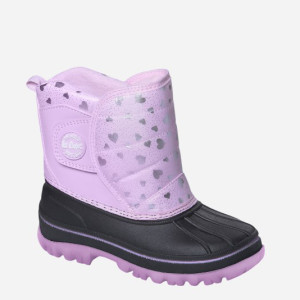 Śniegowce dziecięce dla dziewczynki ocieplane Lee Cooper LCJ-24-44-2863K 25 Różowe (5904292150755). Kozaki i śniegowce dziewczęce