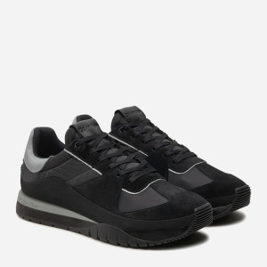 Sneakersy męskie skórzane do kostki Calvin Klein HM0HM01403-0GV 42 Czarne (8720639039739). Buty sportowe męskie