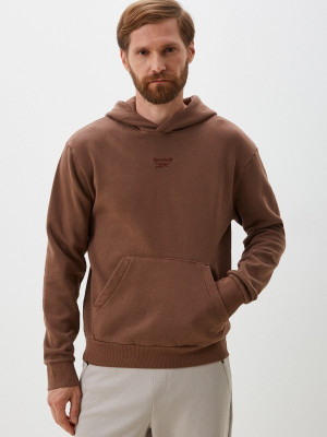 Bluza z kapturem męska Reebok Ri Washed Oth Hood 100205481 S Brązowa (1200143834268). Bluzy z kapturem męskie