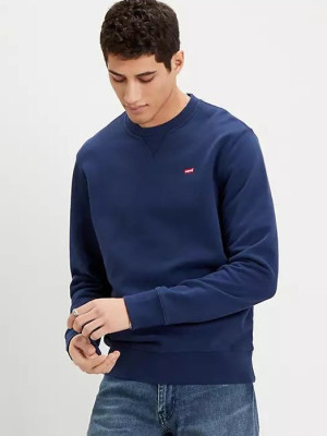 Bluza bez kaptura męska Levi's The Original Hm Crew 35909-0001 2XL Granatowa (5400898433617). Bluzy bez kaptura męskie