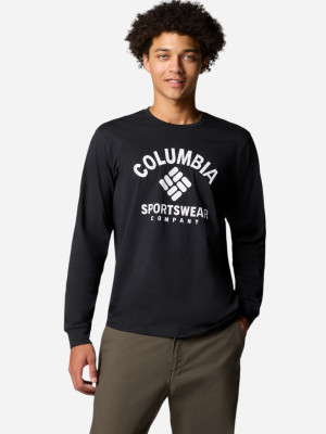 Longsleeve męski Columbia Rockaway River Graphic LS Tee 2022191009 S Czarny (195981216400). Koszulki longsleeve męskie