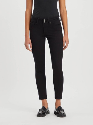 Jeansy skinny damskie Levi's 711 Double Button A6215-0000 27-34 Czarne (5401128002849). Jeansy damskie