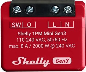 Inteligentny przekaźnik Shelly 1PM Mini Gen 3 (3800235261590). Akcesoria do inteligentnego domu