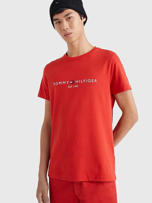 Koszulka męska Tommy Hilfiger MW0MW11797-XJV XL Czerwona (8720645717799). T-shirty męskie