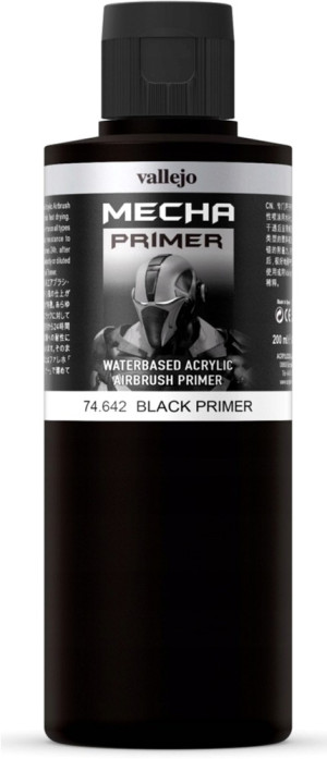 Primer Vallejo Mecha 74.642 200 ml Czarny (8429551746427). Akcesoria modelarskie