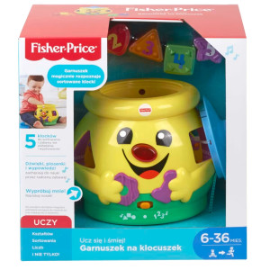 Garnuszek na klocuszek Fisher-Price (27084373370). Zabawki dla niemowląt