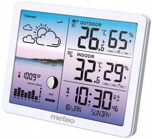 Stacja pogodowa Meteo SP107 White (05SP107B). Stacje pogodowe