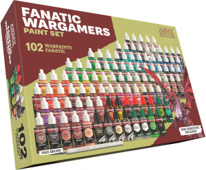 Zestaw farb The Army Painter Warpaints Fanatic Wargamers Paint z figurką 102 szt x 18 ml (5713799807310). Akcesoria modelarskie