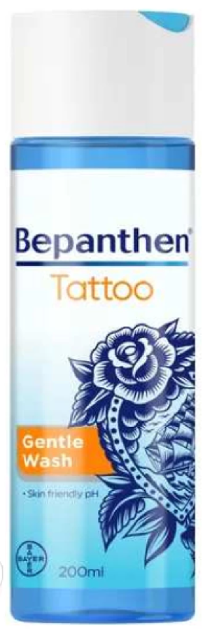 Żel do mycia tatuażu Bayer Bepanthen Tattoo Washing Gel 200 ml (5908229303887). Żele pod prysznic