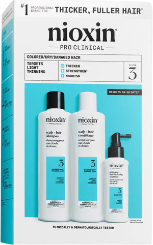 Zestaw do pielęgnacji włosów Nioxin System 3 Szampon 150 ml + Odżywka 150 ml + Maseczka 50 ml (4064666843988). Zestawy do pielęgnacji włosów