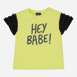 Koszulka dziecięca dla dziewczynki Chicco 09067641000000-040 86 cm Jasnożółta (8059609350490). T-shirty dziewczęce