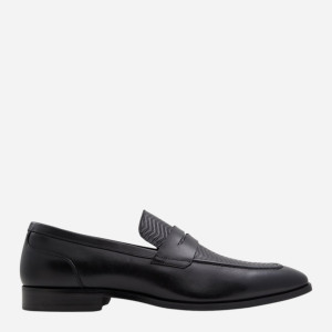 Loafersy męskie skórzane ALDO 13618346-009 44 (11US) 27.9 cm Czarne (57005038088). Półbuty męskie