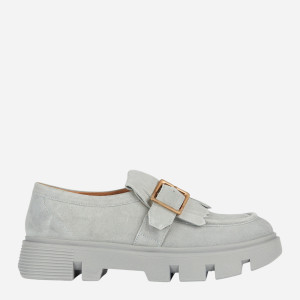 Loafersy damskie zamszowe Geox D26UAN00022-C1006 41 26.7 cm Szare (8056206026117). Loafersy damskie