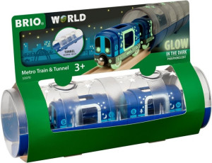 Zestaw do gry Brio Pociąg z tunelem dla kolejki dziecięcej (7312350339703). Kolejki dla dzieci