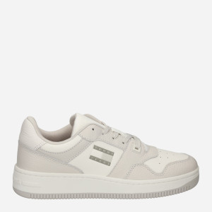 Sneakersy męskie skórzane Tommy Jeans EM0EM01513-P06 41 Jasnobeżowe (8720638190745). Buty sportowe męskie