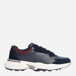 Sneakersy męskie skórzane Tommy Hilfiger FM0FM05331-DW5 43 Ciemnogranatowe (8720638347644). Buty sportowe męskie