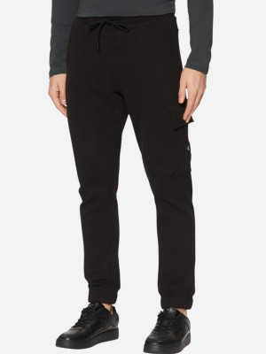 Spodnie sportowe męskie bawełniane Calvin Klein Jeans J30J326762-BEH 2XL Czarne (8720639959990). Spodnie sportowe męskie