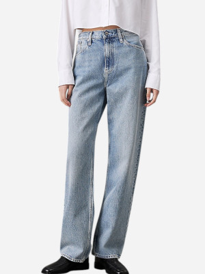 Jeansy regular fit damskie Calvin Klein Jeans J20J225002-1AA 30-32 Jasnoniebieskie (8720639957781). Jeansy damskie