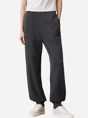 Spodnie sportowe damskie z wysokim stanem Calvin Klein Jeans J20J224989-PT2 L Ciemnoszare (8720639942091). Spodnie sportowe damskie