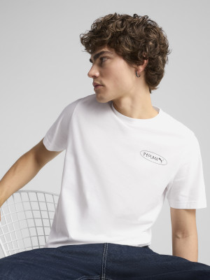 Koszulka męska bawełniana Puma Graphics 3 Circles Tee 68483402 S Biała (4067983350146). T-shirty męskie
