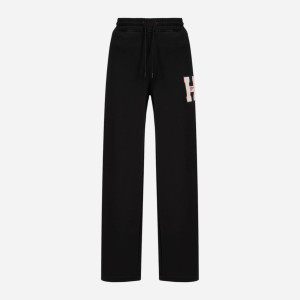 Spodnie sportowe damskie z wysokim stanem Tommy Jeans DW0DW20558-BDS S Czarne (8720638731764). Spodnie sportowe damskie