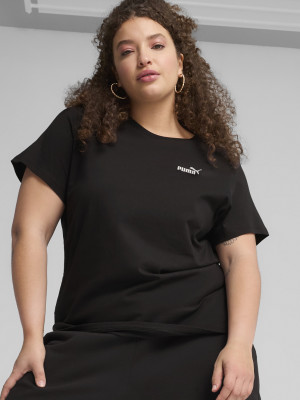 Koszulka damska bawełniana Puma Ess Small No.1 Logo Tee 68237201 XS Czarna (4067983403699). T-shirty damskie