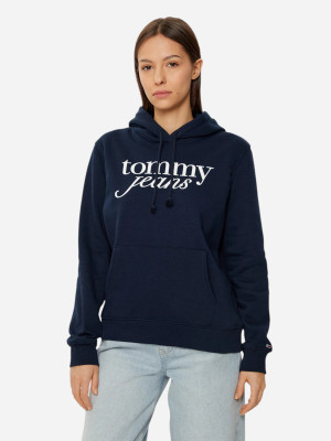 Bluza damska z kapturem kangurka Tommy Jeans DW0DW20170-C1G M Ciemnogranatowa (8720638421252). Bluzy z kapturem damskie