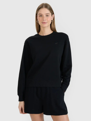 Bluza damska bez kaptura 4F 4FWMM00TSWSF1765-20S M Czarna (5905700346838). Bluzy bez kaptura damskie