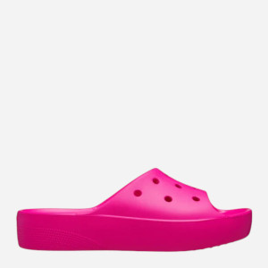Klapki damskie basenowe Crocs Classic Platform Slide 208180-6TW 41-42 (M8/W10) 26 cm Różowe. Klapki damskie