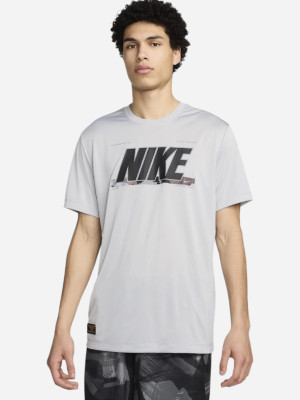 Koszulka męska sportowa Nike FV8370-077 L Szara. Koszulki sportowe męskie