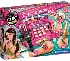 Zestaw Clementoni Crazy Chic Studio Tatuażu 18118 (8005125182619). Naklejki, stickery, tatuaże