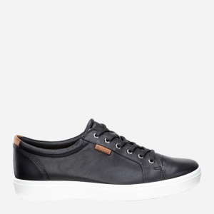 Sneakersy męskie skórzane ECCO Soft 7 43000401001 41 Czarne (737431676756). Tenisówki i trampki męskie