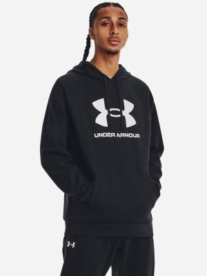 Bluza męska z kapturem ciepła Under Armour UA Rival Fleece Logo HD 1379758-001 M Czarna (196884193256). Bluzy z kapturem męskie
