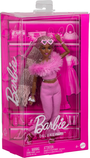 Lalka Barbie Barbiecore Fashionistka Lalka w kostiumie z piór HYV28 (194735255962). Lalki dla dzieci