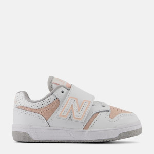 Sneakersy dziecięce dla dziewczynki na rzepy New Balance 480 NWB480VP 26 (9US) Białe (197967895630). Buty sportowe i sneakersy dziewczęce