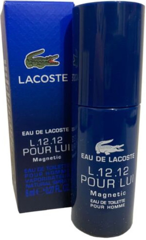Miniaturka Woda toaletowa męska Lacoste L.12.12 Magnetic 8 ml (8005610267074). Miniaturki perfum