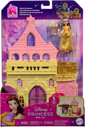 Mini zamek Mattel Storytime Stackers Disney Princess Piękna i Bestia JDP54 (0194735288588). Zestawy zabawek dla dzieci