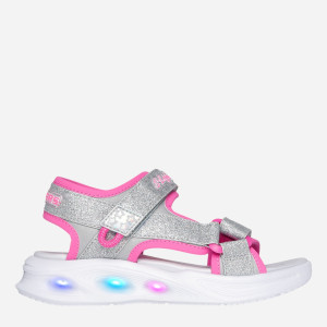 Sandały dziecięce dla dziewczynki Skechers 303024L-SLHP 35.5 Srebrne (197627912790). Sandały dziewczęce