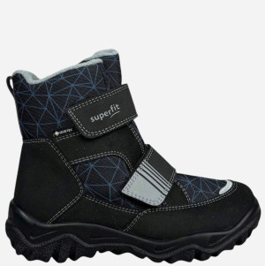 Śniegowce chłopięce ocieplane Superfit Husky 1-006080-0000 30 Granatowe (9010159447671). Kozaki i śniegowce chłopięce