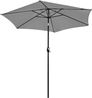 Parasol ogrodowy ModernHome by Multistore Capri 210 cm Grey (5904265078109). Parasole ogrodowe i plażowe