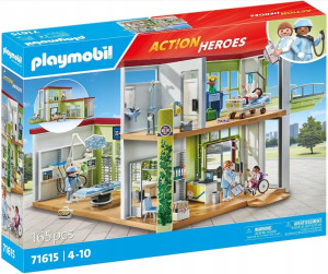 Zestaw zabawek dla dzieci Playmobil Action Heroes Nowoczesny szpital 71615 (4008789716156). Zestawy zabawek dla dzieci