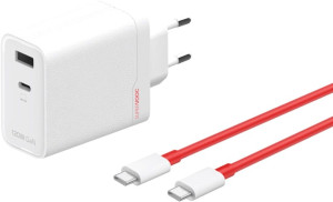 Ładowarka sieciowa OnePlus Supervooc Dual Ports GaN 120 W + Kabel USB-C White (6921815627715). Ładowarki do telefonów