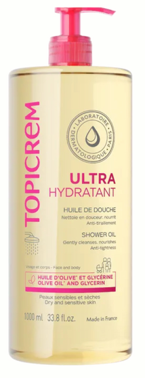 Olejek pod prysznic Topicrem Ultra Hydratant 1000 ml (3700281705225). Żele pod prysznic