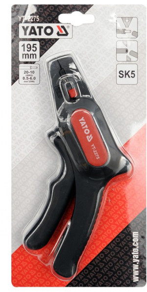 Ściągacz izolacji YATO automatyczny 195 mm YT-2275 (5906083922756). Ściągacze izolacji