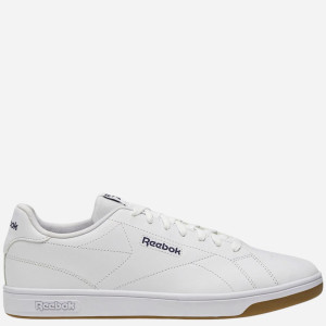 Sneakersy męskie z eko skóry Reebok Court Clean 100074368 42 (8UK) Białe z niebieskim (1200143033166). Tenisówki i trampki męskie
