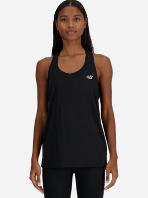 Koszulka sportowa damska bez rękawów New Balance Sport Essentials WT41220 L Czarna (197375378565). Koszulki sportowe damskie
