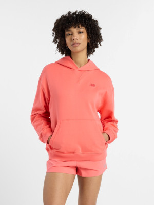 Bluza damska z kapturem New Balance Nb Athletics WT41537 L Jasnoczerwona (197967357374). Bluzy z kapturem damskie