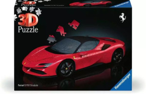 Puzzle 3D Ravensburger Samochód Ferrari SF90 Stradale 108 elementów 11576 (4005556115761). Puzzle i układanki